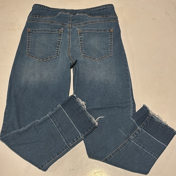 Inc Denim Pull On Straight Classic Blue Women's Jeans - Picture 4 of 6